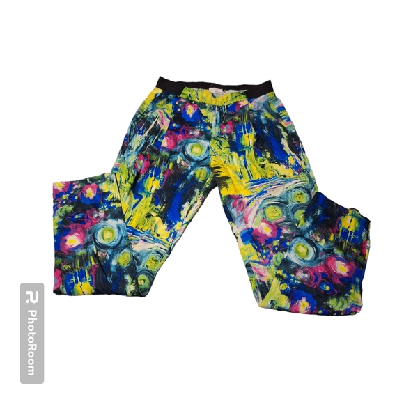 Rossmore Pants - Rossmore Women Pants Yellow Blue Pink Casual Lounge  Stretch Pockets Size L
